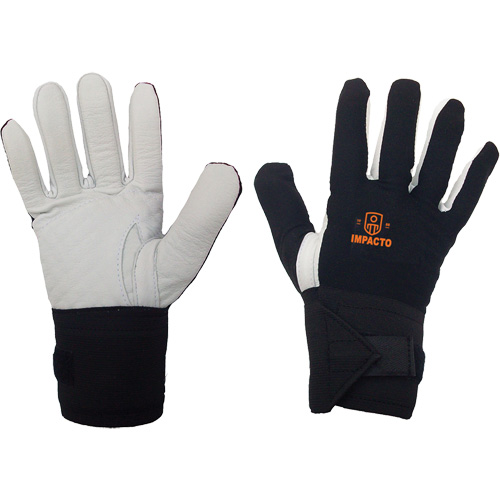 Right-Hand Anti-Impact Glove, 7/Small, Grain Leather Palm, Elastic Cuff Distribution Jean Lapalme