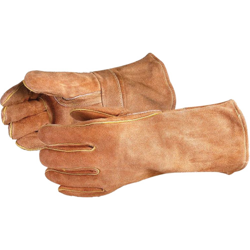 Gants de soudage bruns de luxe Endura 505BS, Cuir de vache refendu, Taille Grand Distribution Jean Lapalme