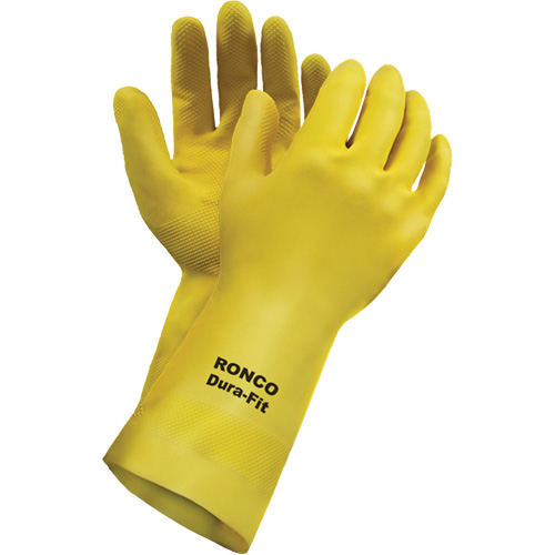 Gants r&eacute;utilisables Dura-Fit , Taille Petit/7, 12" lo, Latex, Doublure en Ouat&eacute;e, 20 mils Distribution Jean Lapalme