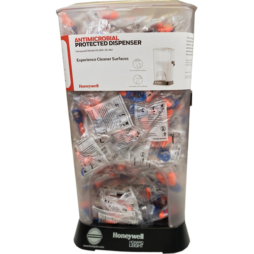 Distributeur de bouchons doreille filaires HL400 AM avec boîte de bouchons doreille XTR-30 Distribution Jean Lapalme