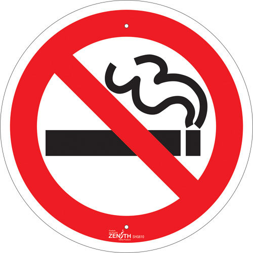 No Smoking CSA Standard Safety Sign, 12" x 12", Aluminum, Pictogram Distribution Jean Lapalme