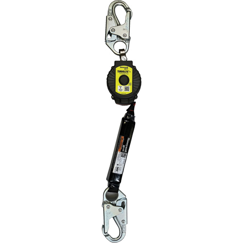 Limiteur de chute personnel TurboLite+ Miller, 6', Sangles, Stationnaire Distribution Jean Lapalme