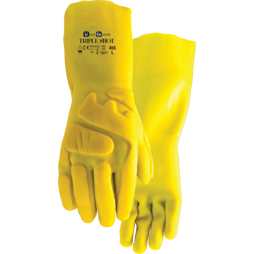 455 Triple Shot Cut-Resistant Gloves, Size Large, PVC, Nylon Inner Lining Distribution Jean Lapalme