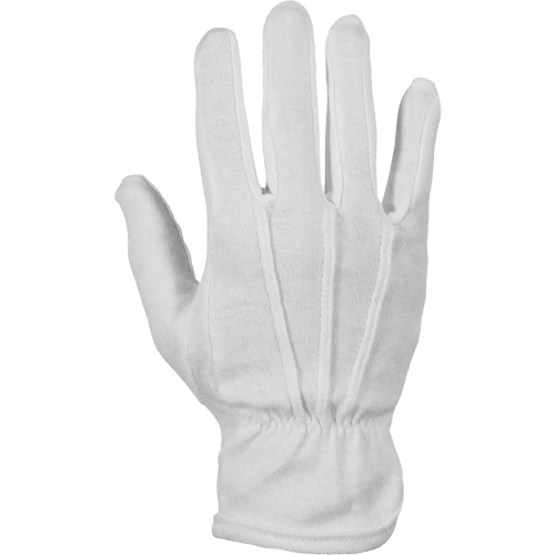 Classic Inspectors Parade Gloves, Cotton/Nylon, Unhemmed Cuff, 8/Medium Distribution Jean Lapalme