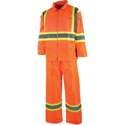 V&ecirc;tement imperm&eacute;able &eacute;tanche, Nylon/PVC, T-petit, Orange haute visibilit&eacute; Distribution Jean Lapalme