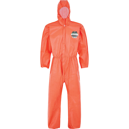 Combinaison MicroMax NS avec capuchon, poignets, taille et chevilles &eacute;lastiques, Petit, Orange, Microporeux Distribution Jean Lapalme