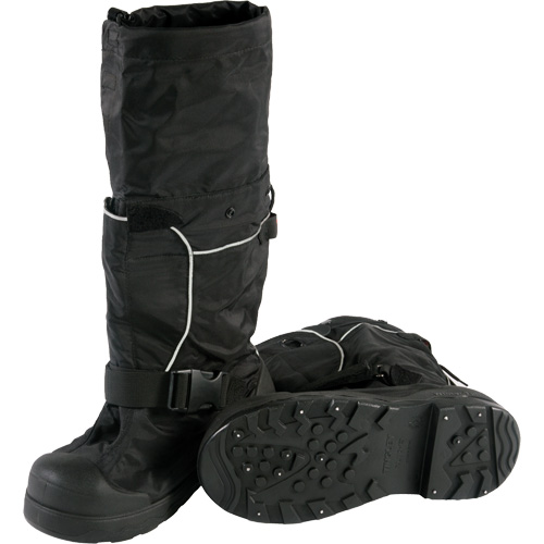 Couvre-chaussure pour traction sur glace Winter-Tuff Orion XT avec gu&ecirc;tre, Nylon/Polyur&eacute;thane, Boucles et crochets Distribution Jean Lapalme
