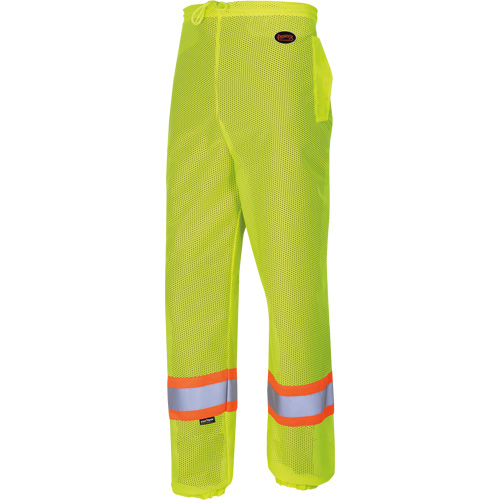 5670 Pantalon de s&eacute;curit&eacute; routi&egrave;re, Polyester, 2T-petit/T-petit, Jaune lime haute visibilit&eacute; Distribution Jean Lapalme
