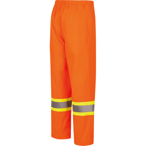 5627W Pantalon &agrave; bavette imperm&eacute;able pour femmes, Polyester/Polyur&eacute;thane, T-petit, Orange haute visibilit&eacute; Distribution Jean Lapalme