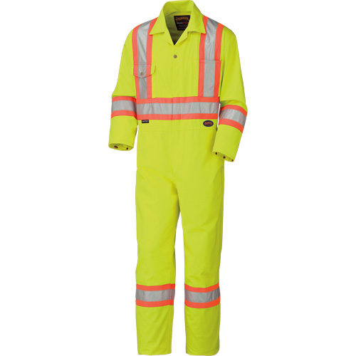 5512T Combinaison haute visibilit&eacute;, 40 (grand taille), Jaune lime haute visibilit&eacute; Distribution Jean Lapalme