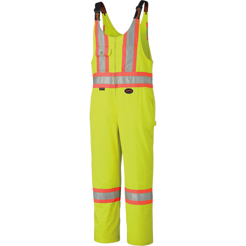 6616T High-Visibility Heavy-Duty Overalls, Poly-Cotton, 40 (Tall), High Visibility Lime-Yellow Distribution Jean Lapalme