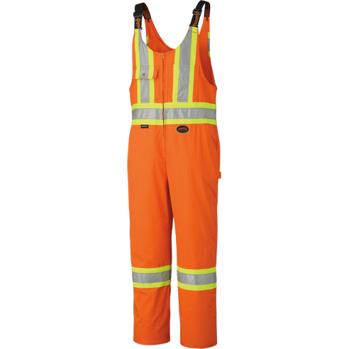 6617ZT Combinaison de s&eacute;curit&eacute; haute visibilit&eacute; avec fermeture &agrave; glissi&egrave;re sur la jambe, Poly-coton, 40 (grand taille), Orange haute visibilit&eacute; Distribution Jean Lapalme