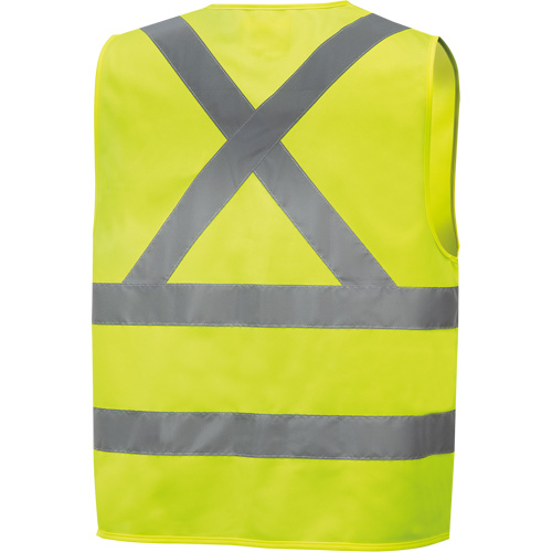 6886 Veste de s&eacute;curit&eacute; haute visibilit&eacute; en tricot chaîne, Jaune lime haute visibilit&eacute;, Petit, Polyester Distribution Jean Lapalme
