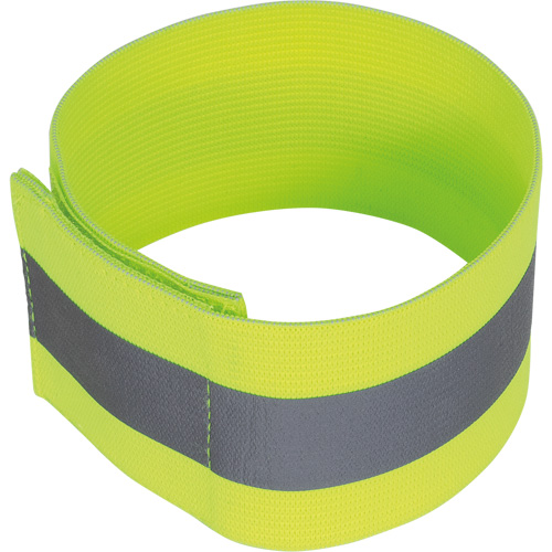 1142 Bande pour cheville &eacute;lastique jaune lime haute visibilit&eacute; Distribution Jean Lapalme