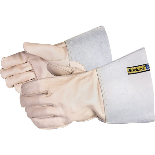 Gants pour soudeur avec coutures externes en Kevlar, Cuir de vache refendu, Taille 7 Distribution Jean Lapalme