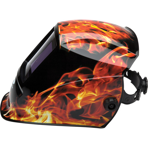 Leadhead&reg; Auto Darkening Welding Helmet, 3.8" L x 3.4" W View Area, 9 - 13 Shade Range Distribution Jean Lapalme