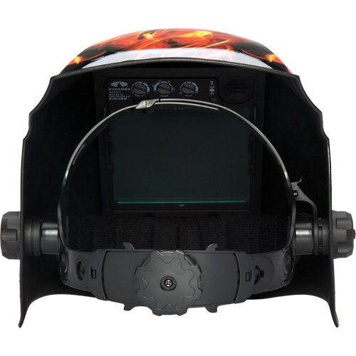Leadhead&reg; Auto Darkening Welding Helmet, 3.8" L x 3.4" W View Area, 9 - 13 Shade Range Distribution Jean Lapalme