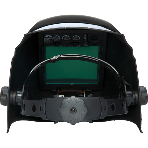 Casque de soudeur autonoircissant Leadhead, 3,8" lo x 3,4" la Champ de vision, Teinte 9 - 13, Noir Distribution Jean Lapalme