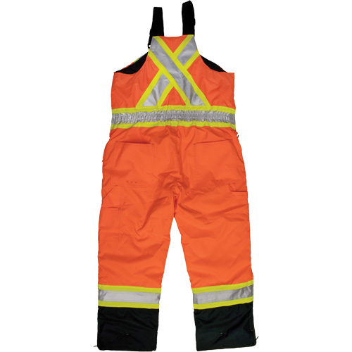 Salopette de s&eacute;curit&eacute; isolante en tissu ind&eacute;chirable, Polyester, T-petit, Orange haute visibilit&eacute; Distribution Jean Lapalme