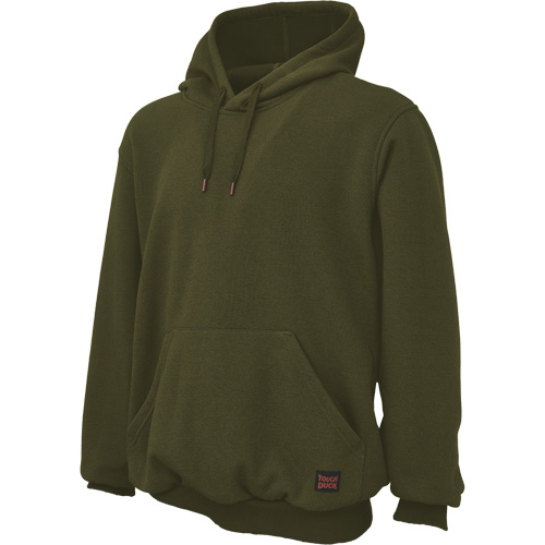 Water Repellent Fleece Pullover Hoodie, Men's, Small, Green Distribution Jean Lapalme