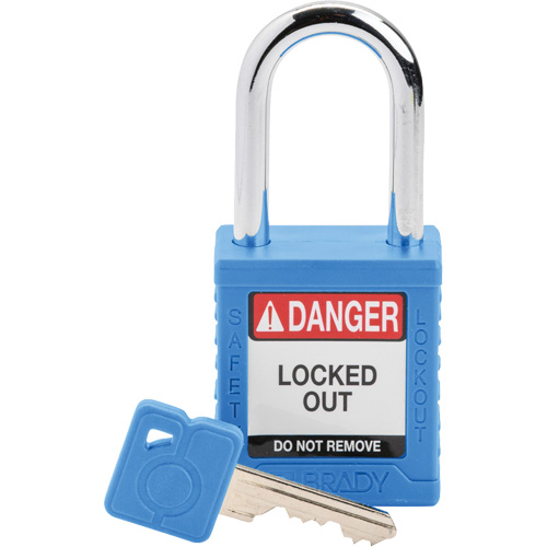 Velocity Lockout Padlock, Blue, Keyed Different, Nylon, 1-1/2" Width Distribution Jean Lapalme