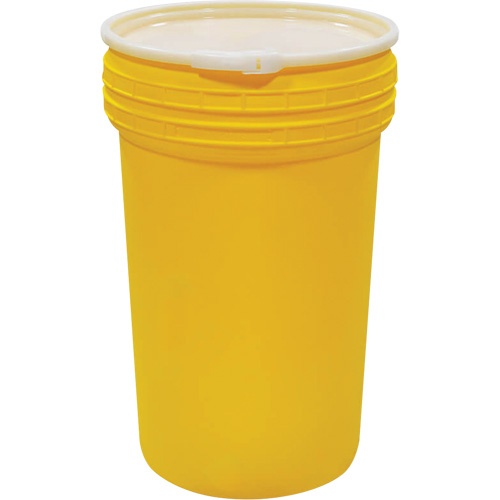 Plastic Lab Pack Nestable Drum with Lever-Lock, 55 US gal., Mobile Distribution Jean Lapalme