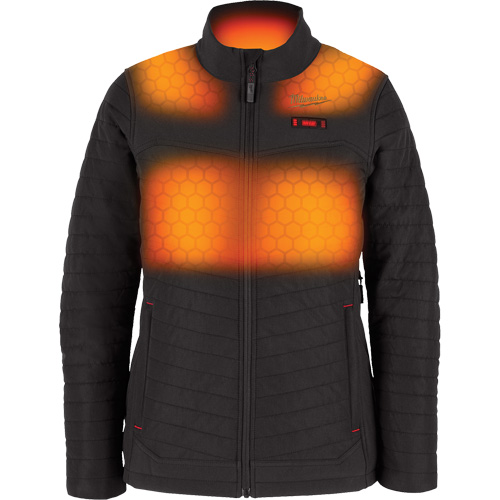 Manteau chauffant M12 Axis avec pile, Femmes, Grand, Noir Distribution Jean Lapalme