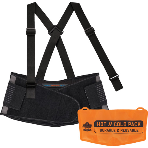 Support dorsal Proflex 1675 avec sachet refroidissant/chauffant, Spandex, T-petit Distribution Jean Lapalme