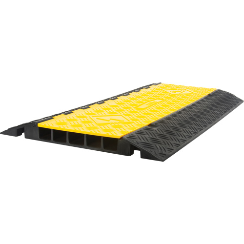 Protecteur de c&acirc;bles en polyur&eacute;thane, 5 canaux, 35,43" lo x 19,69" la x 2" h Distribution Jean Lapalme