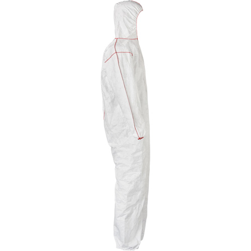 Combinaisons SFR avec cagoule, Moyen, Blanc, Tyvek 400 Distribution Jean Lapalme