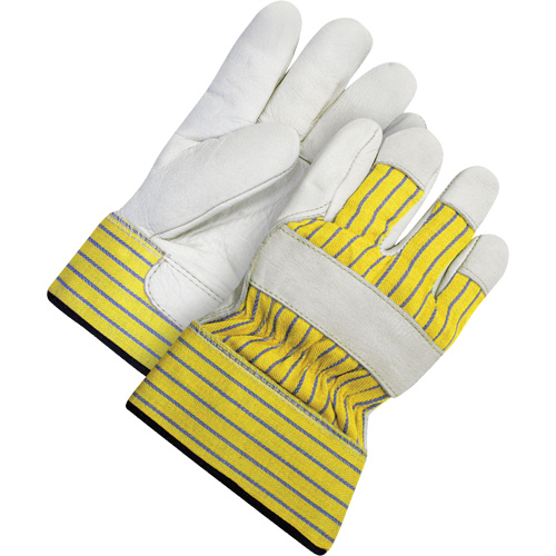 Lined Fitter's Gloves with Safety Cuff, 2X-Large, Grain Cowhide Palm, Acrylic-Pile Inner Lining Distribution Jean Lapalme
