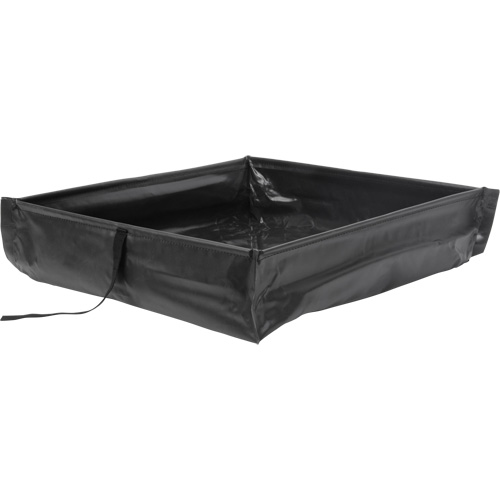 Berme de confinement des d&eacute;versements repliable &agrave; rouler, Capacit&eacute; 15 gal. US, 2' la x 2' lo x 6" h Distribution Jean Lapalme
