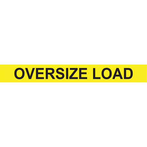 Oversize Load Heavy Haul Sign, Decal/Vinyl, 96" W x 12" H Distribution Jean Lapalme