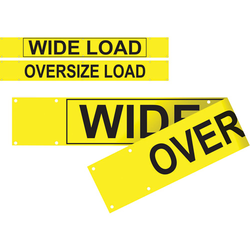Banni&egrave;re wide load/oversized load &agrave; deux c&ocirc;t&eacute;s, Vinyle, 96" la x 12" h Distribution Jean Lapalme