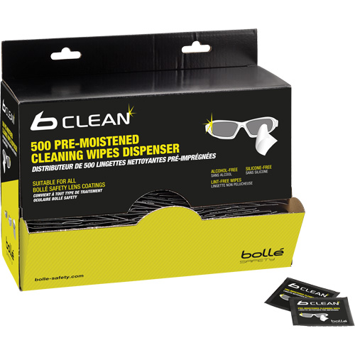 Lingettes nettoyantes pr&eacute;mouill&eacute;es B-Clean B500 Distribution Jean Lapalme