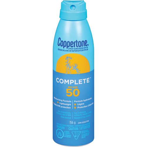 Coppertone&reg; Complete Sun Protection, SPF 50, Spray Distribution Jean Lapalme