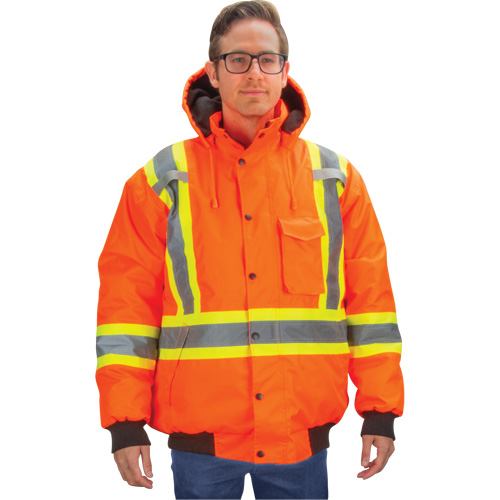 Waterproof 7-in-1 Winter Parka, High Visibility Orange, Medium Distribution Jean Lapalme