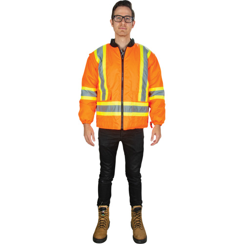 Waterproof 7-in-1 Winter Parka, High Visibility Orange, Medium Distribution Jean Lapalme
