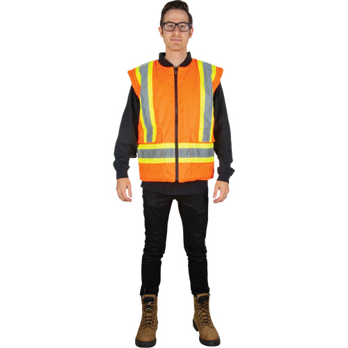 Waterproof 7-in-1 Winter Parka, High Visibility Orange, Medium Distribution Jean Lapalme