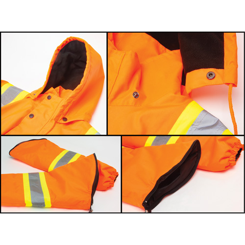 Waterproof 7-in-1 Winter Parka, High Visibility Orange, Medium Distribution Jean Lapalme
