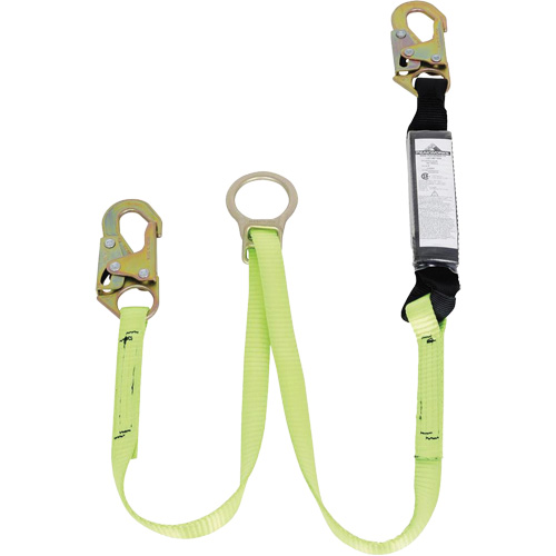 SA-5405-4 Shock Absorbing Lanyard, 4', Snap Hook Center, Snap Hook Leg Ends, Polyester Distribution Jean Lapalme