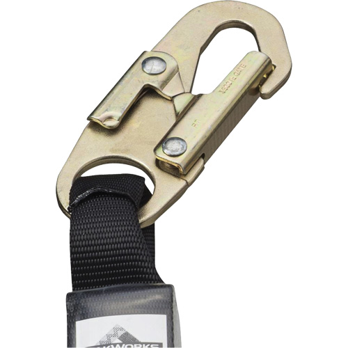 SA-5500-6 Shock Absorbing Lanyard, 6', Snap Hook Center, Snap Hook Leg Ends, Galvanized Steel Distribution Jean Lapalme