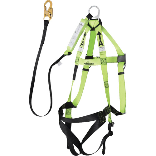 FBH-10000A5440-6 6' Class A Harness & Lanyard with 220 lbs. Capacity, Harness/Lanyard Combo Distribution Jean Lapalme