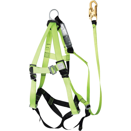 FBH-10000A6440-4 4' Class A Harness & Lanyard with 350 lbs. Capacity, Harness/Lanyard Combo Distribution Jean Lapalme