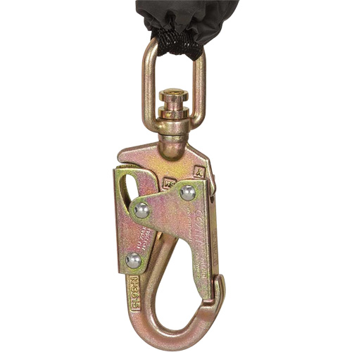SRL-73302-10LE Self-Retracting Lifeline, 10', Galvanized Steel, Swivel Distribution Jean Lapalme
