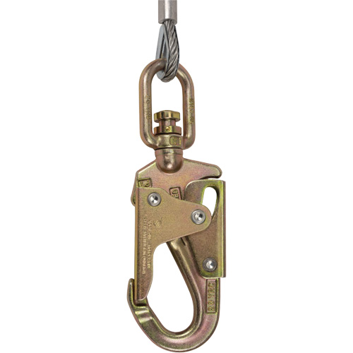 SRL-73302-40LE Self-Retracting Lifeline, 40', Galvanized Steel, Swivel Distribution Jean Lapalme