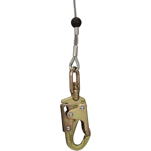 SRL-73303-96 Cable Self-Retracting Lifeline with Recovery, 96', Galvanized Steel, Swivel Distribution Jean Lapalme