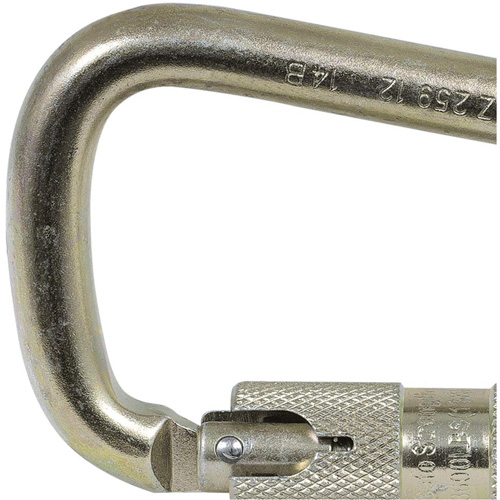 CP-03015-1 Zinc Plated Carabiner with 1" Gate Opening, Steel Distribution Jean Lapalme