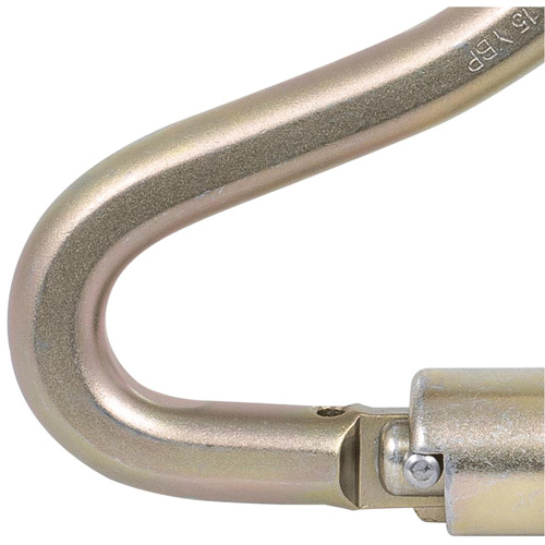 CP-04011-1 Zinc Plated Carabiner with 2" Gate Opening, Steel Distribution Jean Lapalme