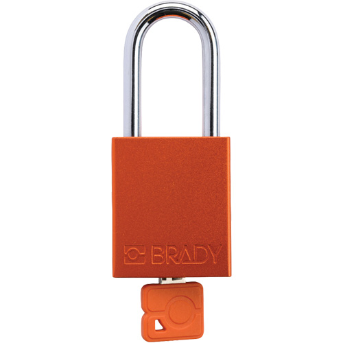 Cadenas de verrouillage de s&eacute;curit&eacute; Velocity Plus, Orange, Cl&eacute;s identiques, Aluminium, Largeur de 1-1/2" Distribution Jean Lapalme